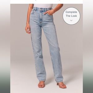 The 90s straight abercrombie ultra high rise jeans